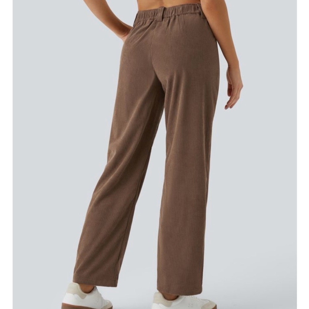 HALARA Women's Tan Corduroy Trousers - Picture 2 of 7